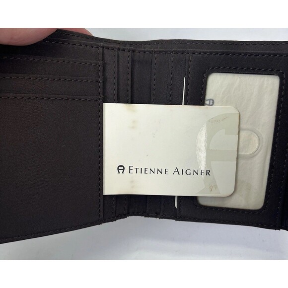 Etienne Aigner Savannah Personal Asset Sunset Purple Leather Wallet NWT Rare Vtg - Picture 7 of 16